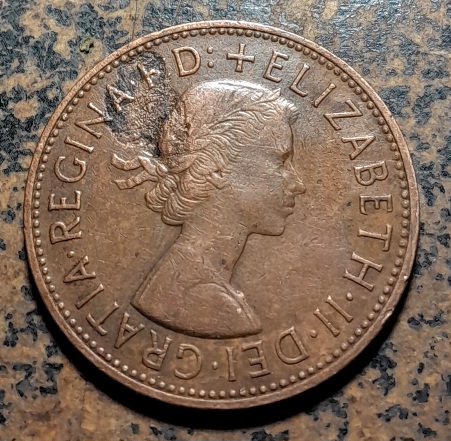 1967-Queen-Elizabeth-II-One-Penny-Coin
