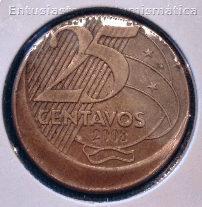 25-Centavos-2008-Misaligned-Die,-Off-Centered