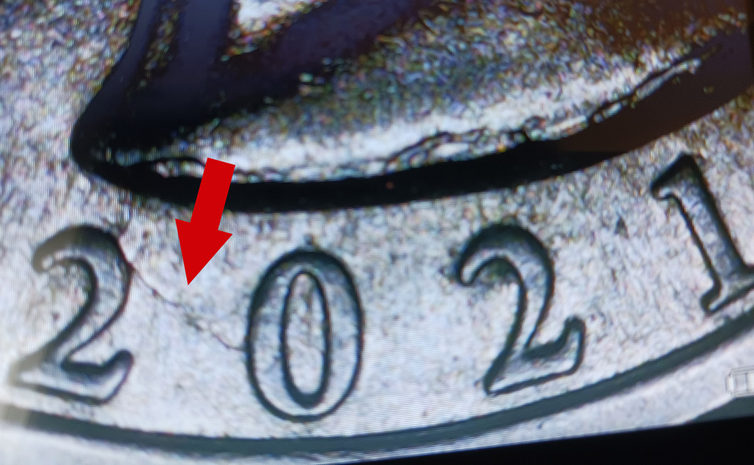 2021-Crossing-Delaware-Quarter-Obverse-Die-Crack-Error-Under-Bust-&-In-Date