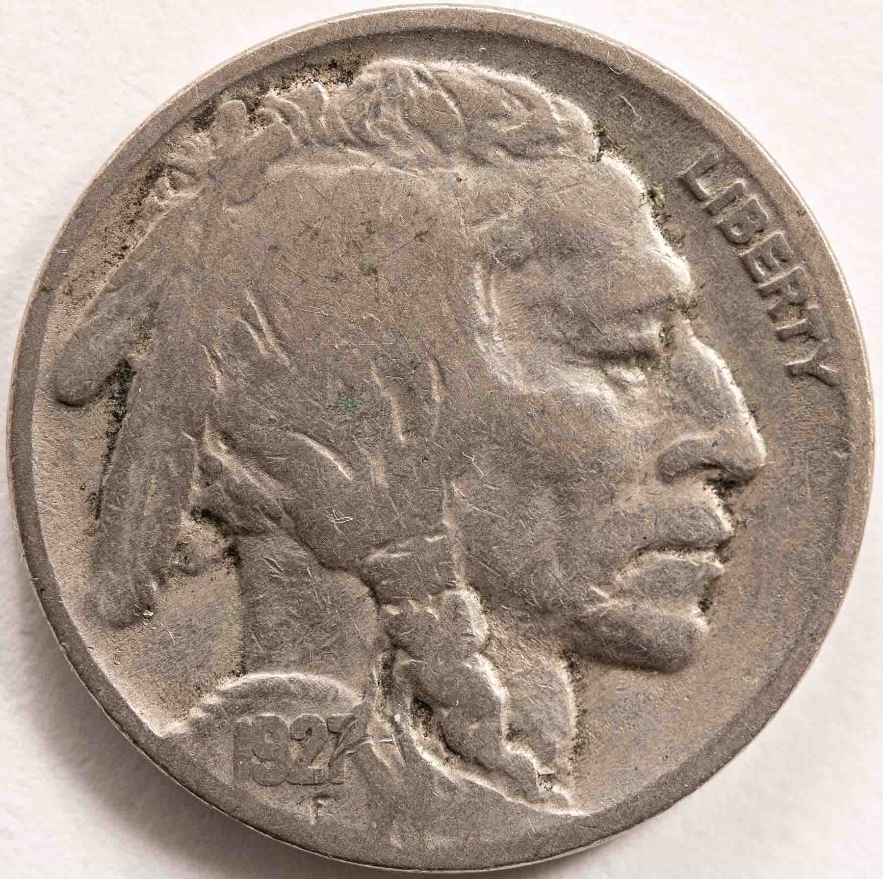 1927-Buffalo-Nickel-For-Grade