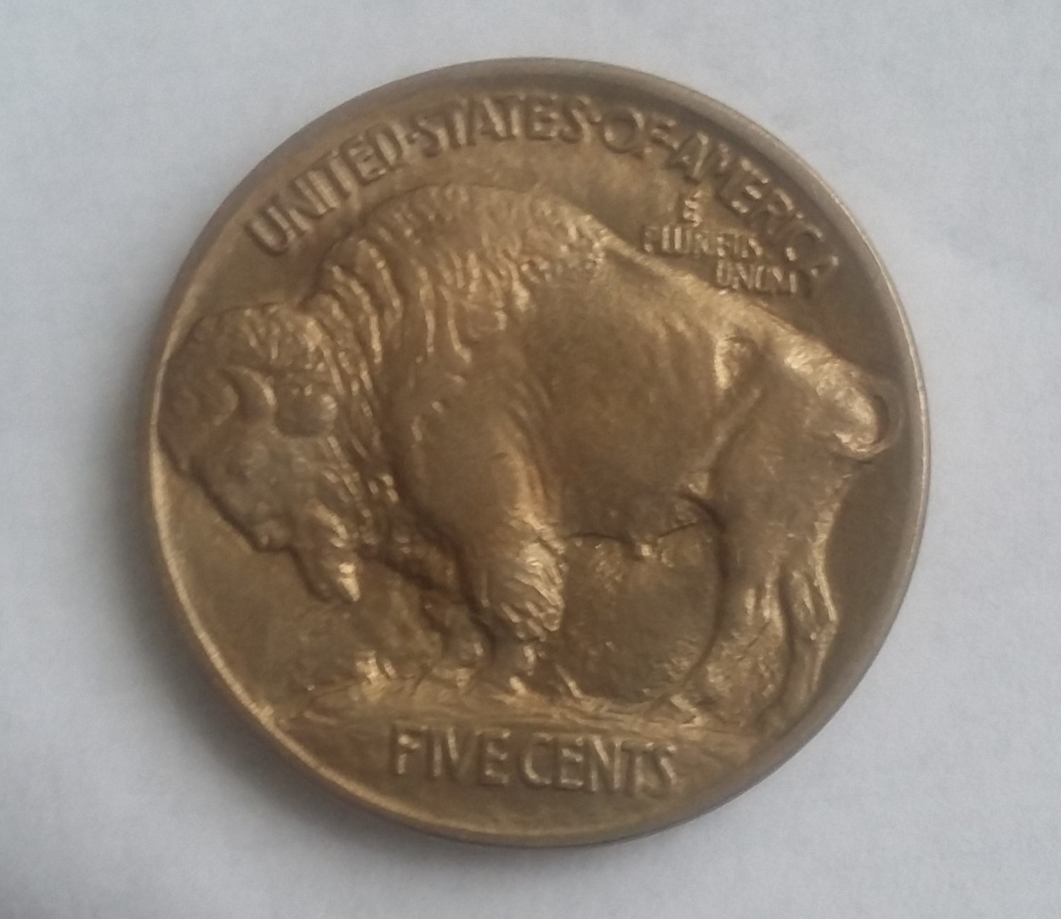 For-Grading-A-1913-Type-1-Buffalo,-Odd-Toning-From-Old-Coin-Flip