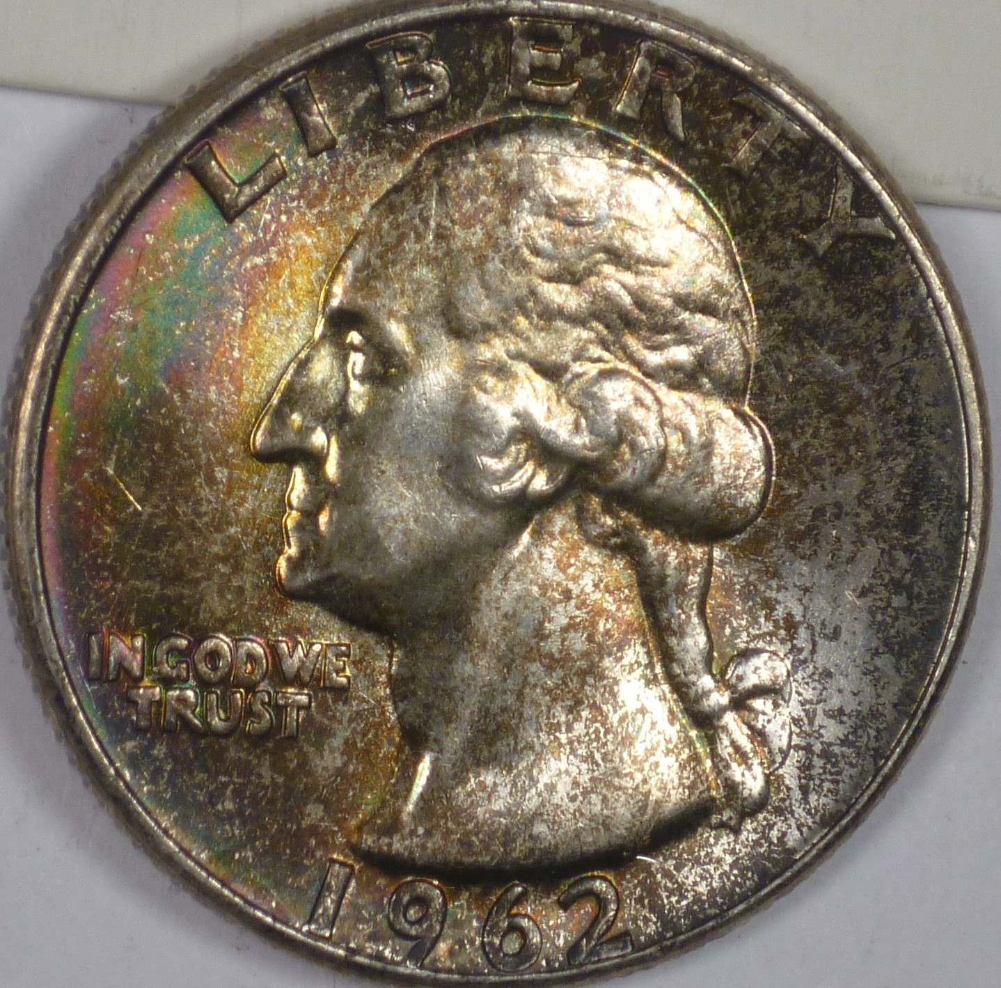 3-Toned-25c-Washingtons-1941,1960,-1962-Ps-I-Got-At-A-Local-Shop.-: