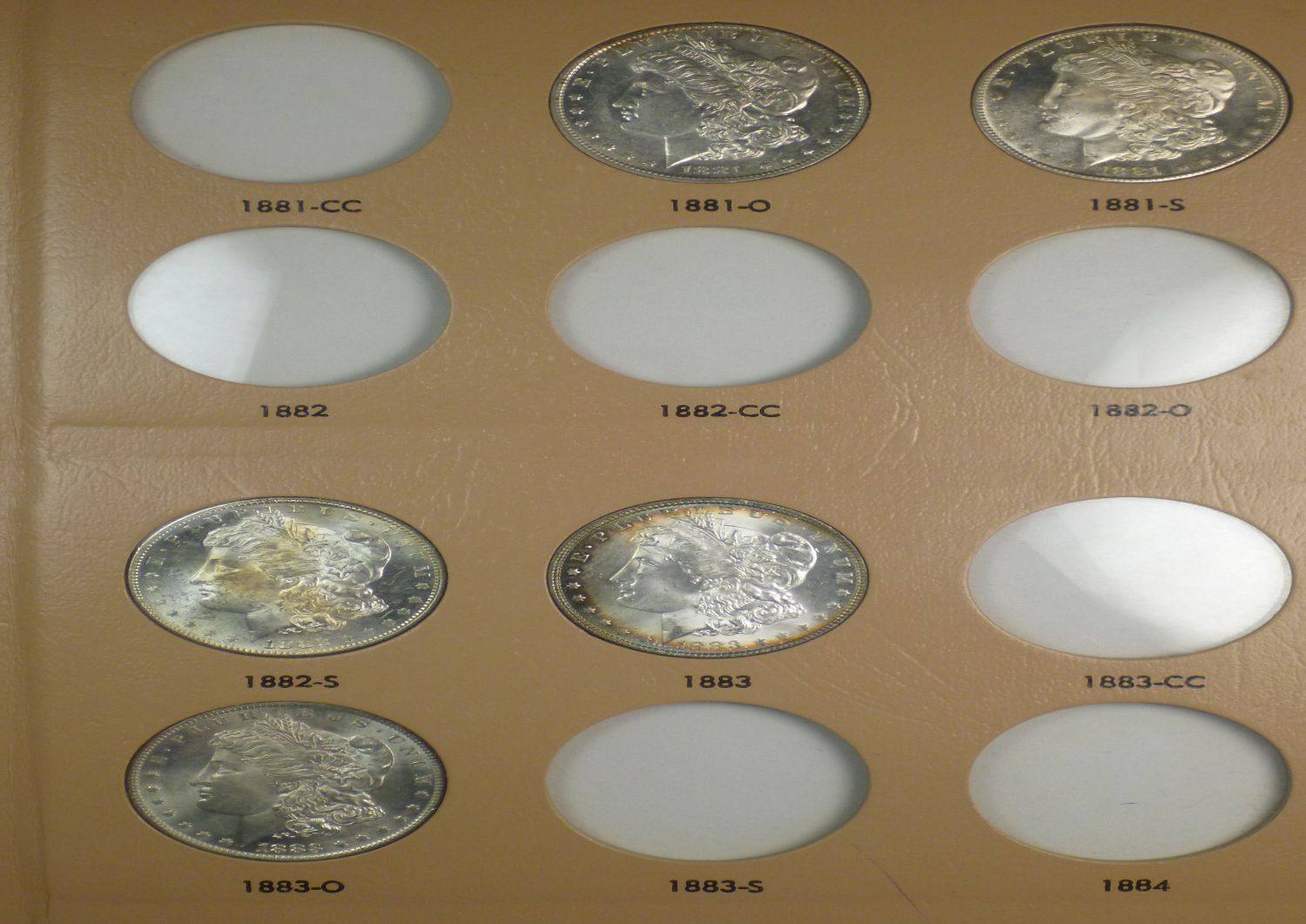 My-Complete-Dansco-7178/7179-Morgan-Dollar-Date-And-Mint-Mark-Set-Goal.