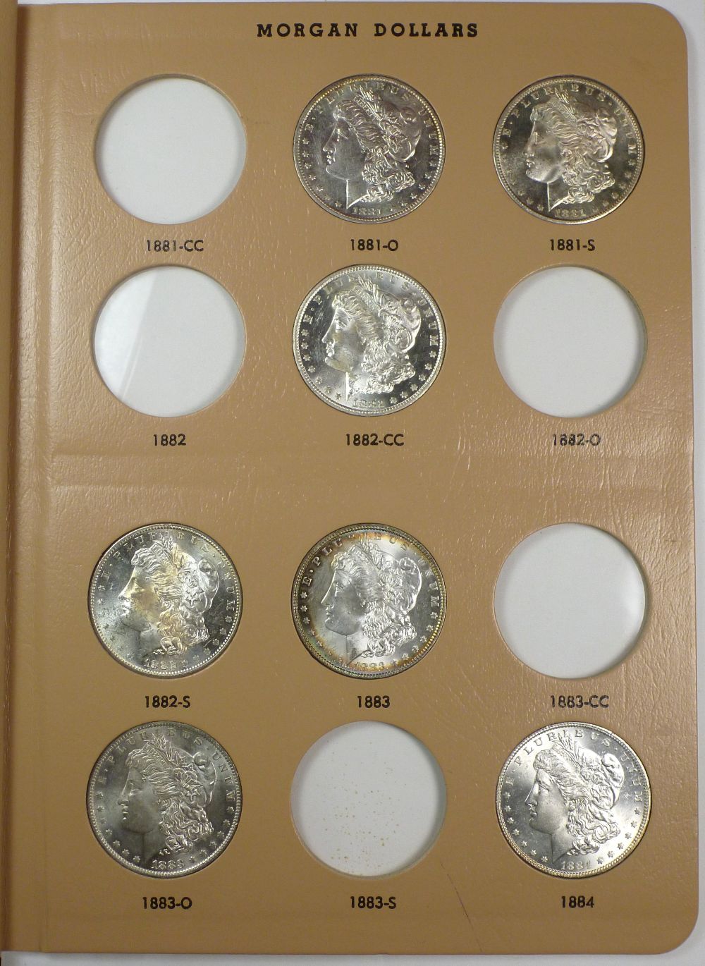 My-Complete-Dansco-7178/7179-Morgan-Dollar-Date-And-Mint-Mark-Set-Goal.