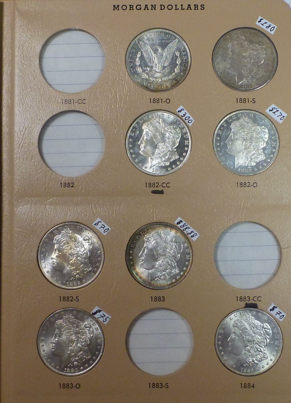 My-Complete-Dansco-7178/7179-Morgan-Dollar-Date-And-Mint-Mark-Set-Goal.