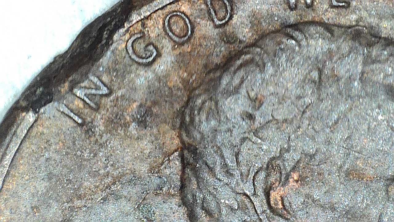 19?-Lincoln-Wheat,-Lamination-Issue-Or-Post-Mint-Damage?
