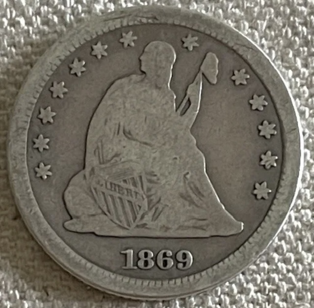 1869-S-Seated-Liberty-Quarter.--Total-Pop-Of-An-Estimated-400