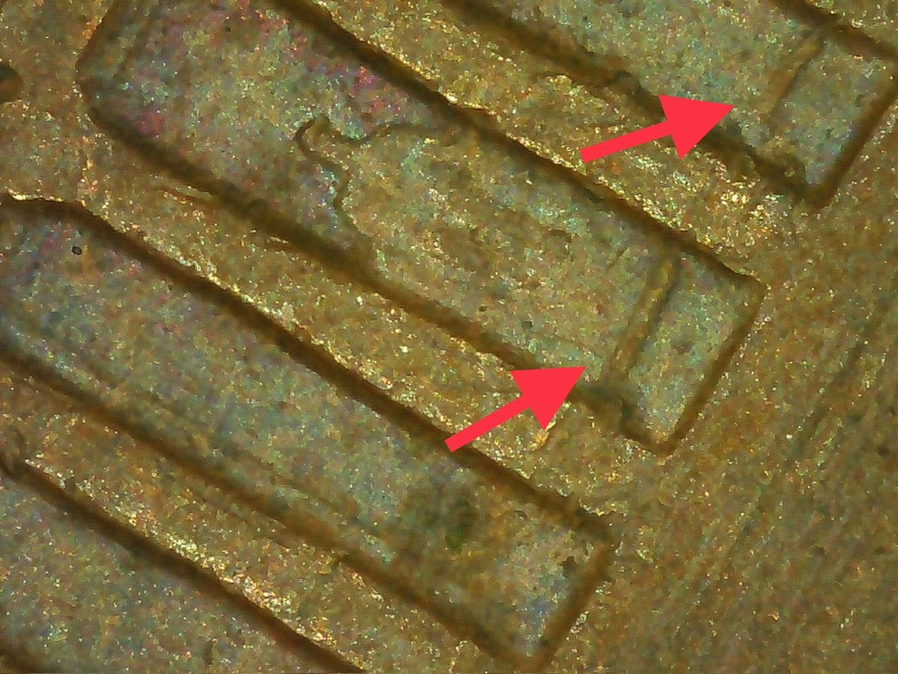1965-Lincoln-Cent,-Curious-Feature-On-Reverse