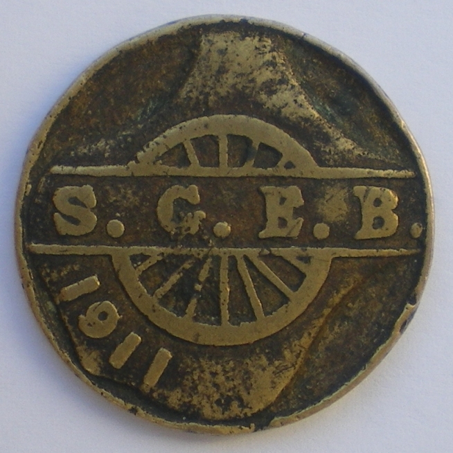 Please-Identify-This-S.g.e.b-1911-50-Centavos-Brass-Token