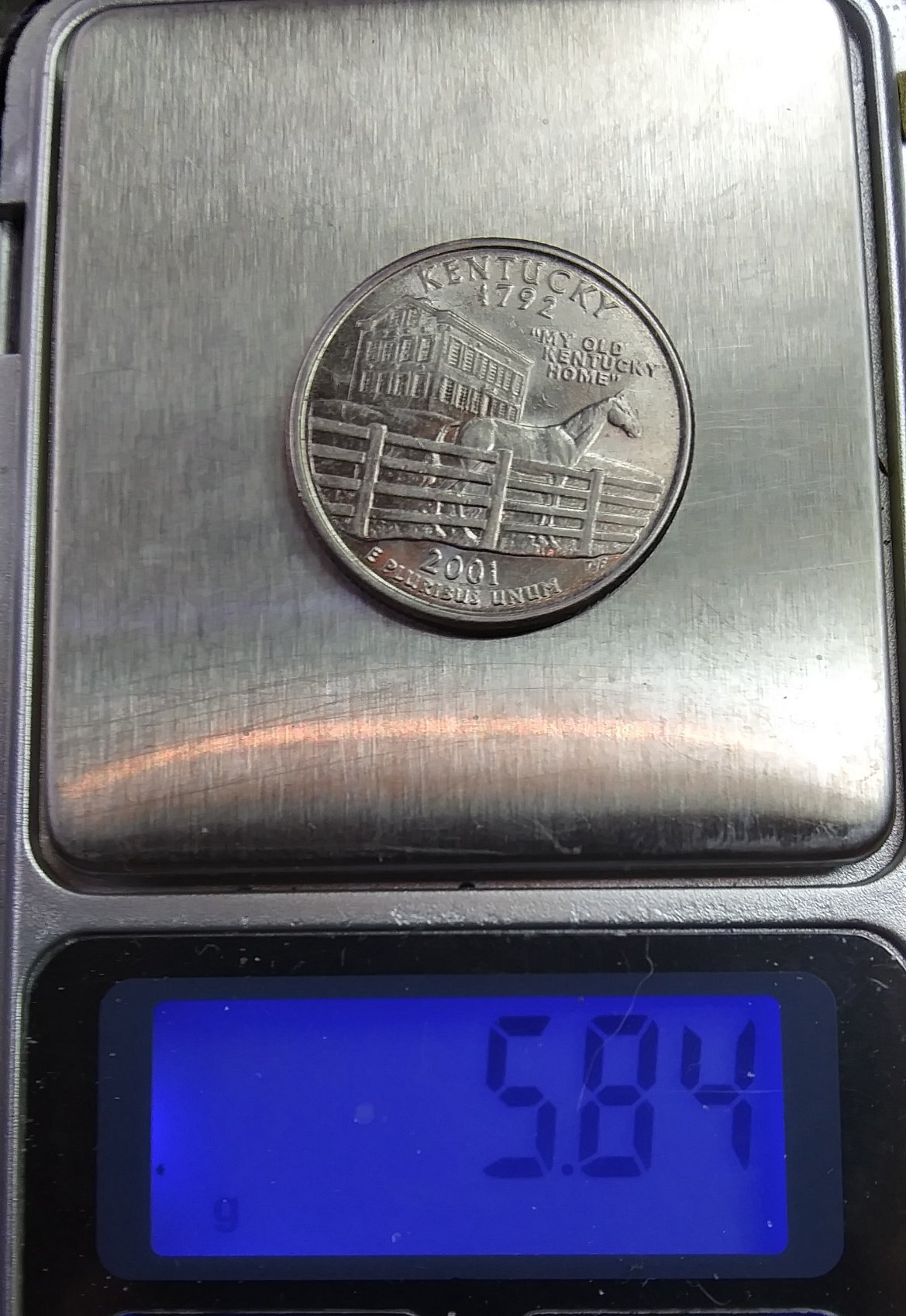 2001-Kentucky-Quarter-Weighs-5.84g