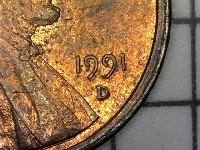 1991-D--LCm-Off-Centered-And-Possible-DD