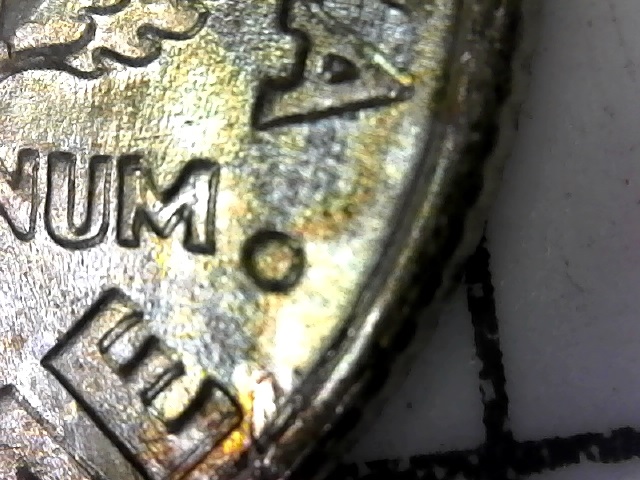 1964-Roosevelt-Dime-With-Multiple-Spreading-Of-Letters-In-The-Reverse.