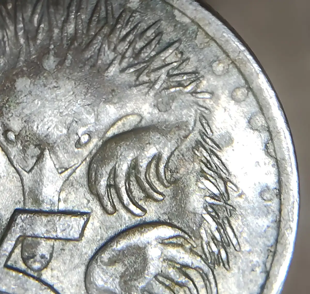 1975-5-Cent-Coin-With-Multiple-Blobs