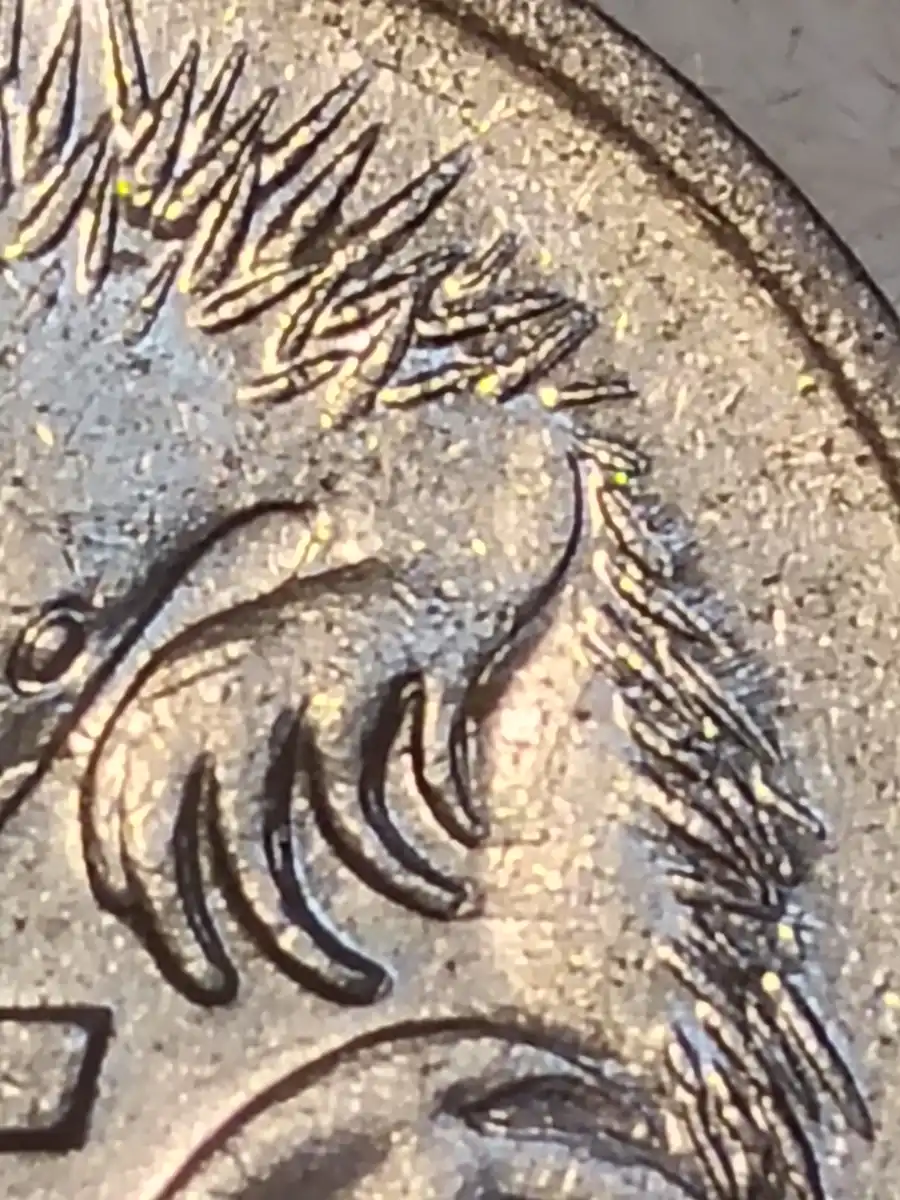 1989-Australian-5-Cent-Coin-With-Double-Stamping-On-The-Spine