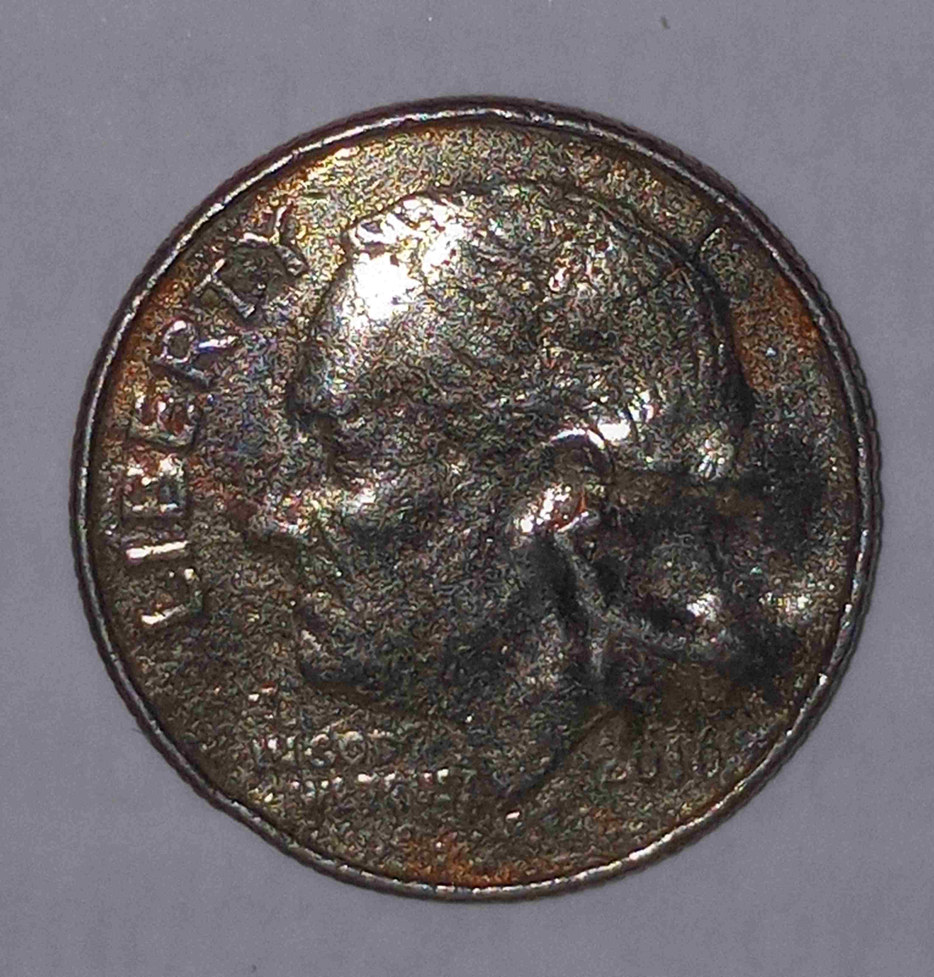 2016-Dime-W/-Multiple-Mint-Errors:-Large-Cuds,-Improperly-Annealed/Annealing-Copper,-Die-Crack
