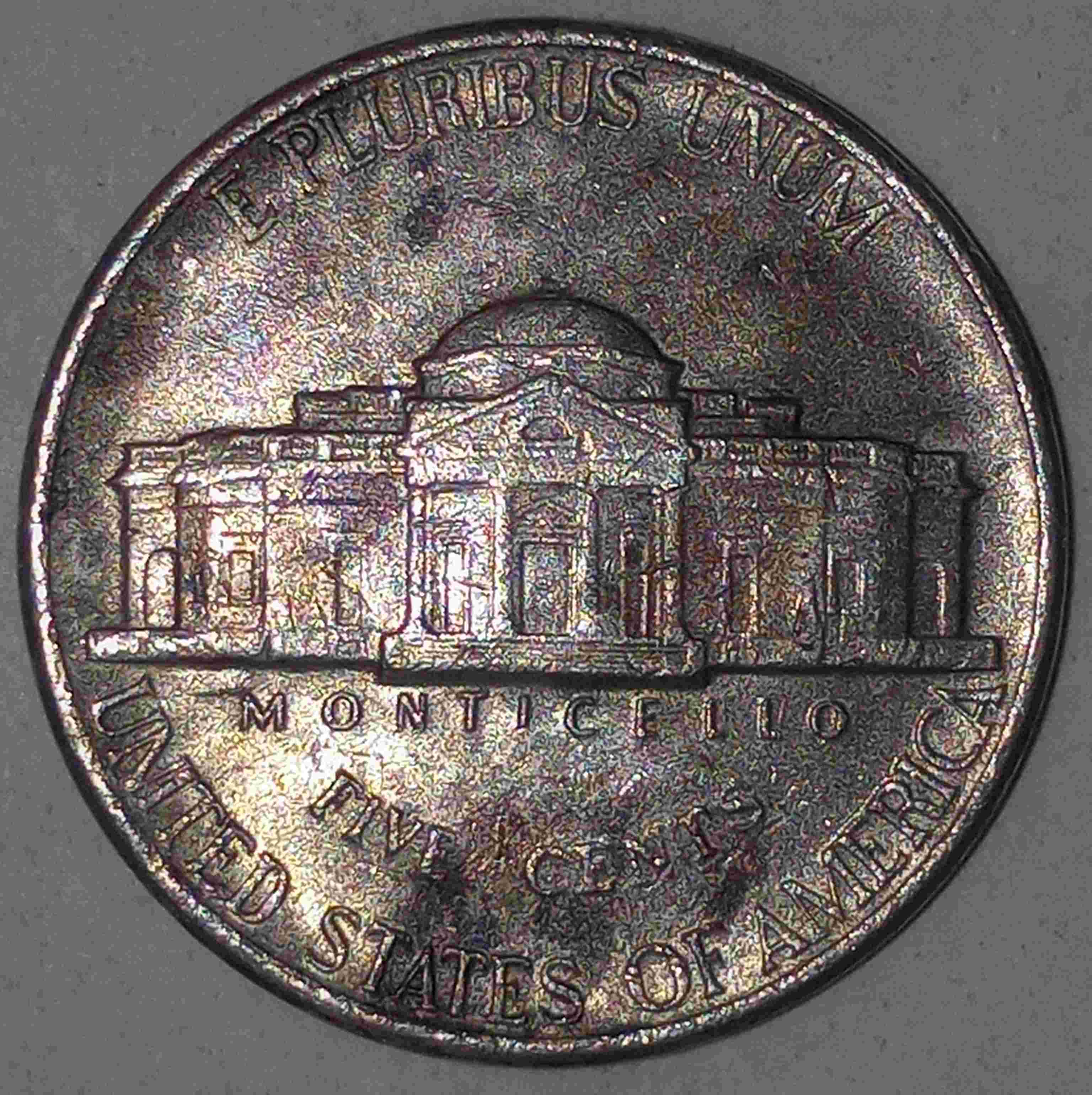 1997-P-Nickel-Improperly-Annealed-Planchet/-Error?-Copper-On-Both-Sides-And-Edges.