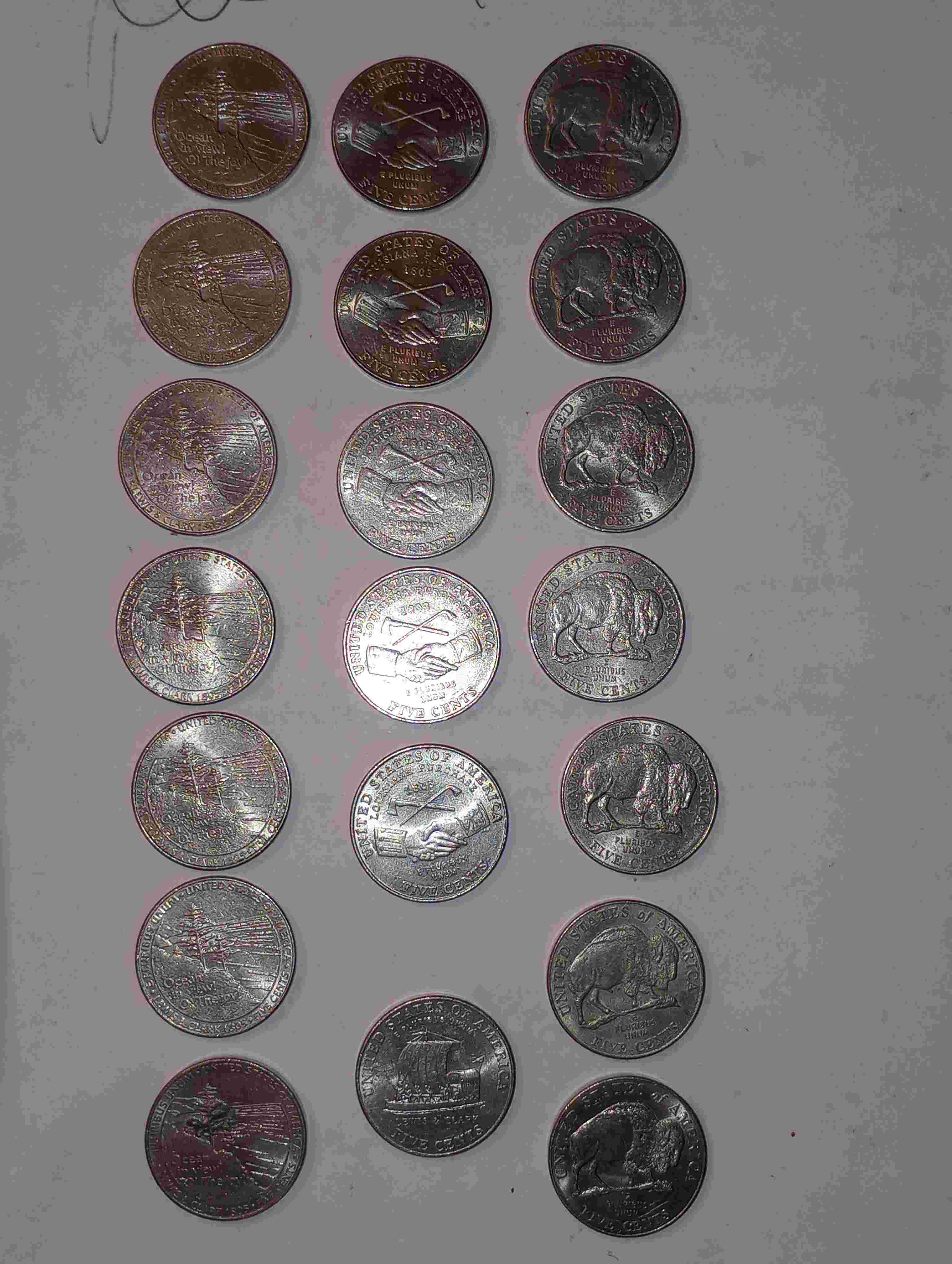 My-2004/2005-P/D-Nickel-Collection,-Lewis-And-Clark,-Louisiana-Purchase