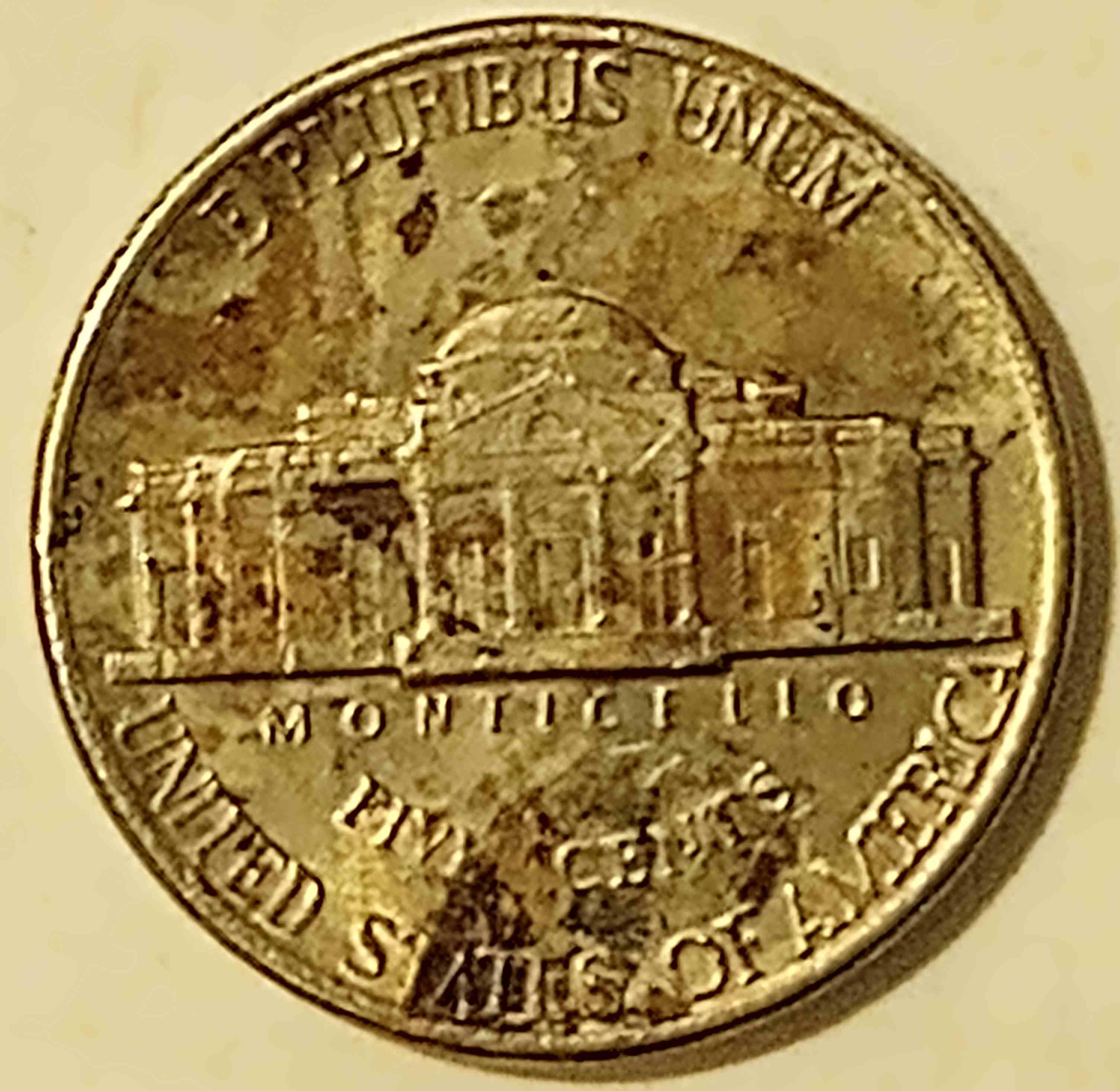 1997-P-Nickel-Improperly-Annealed-Planchet/-Error?-Copper-On-Both-Sides-And-Edges.
