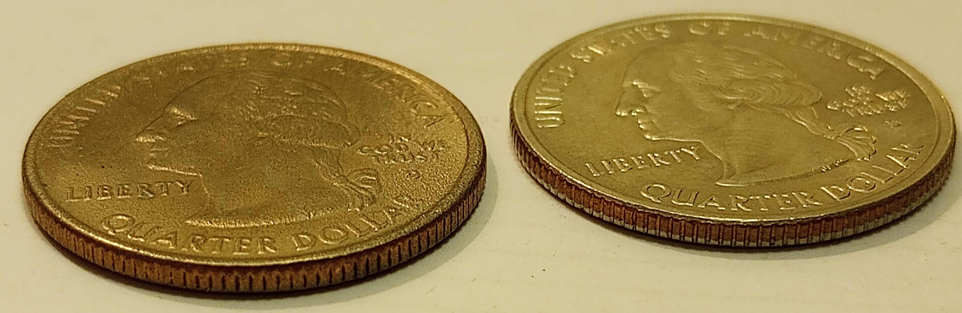 2000-D-Massachusetts-Gold-Bronze-Quarter-With-Improper-Annealing-Or-Other-Mint-Error?