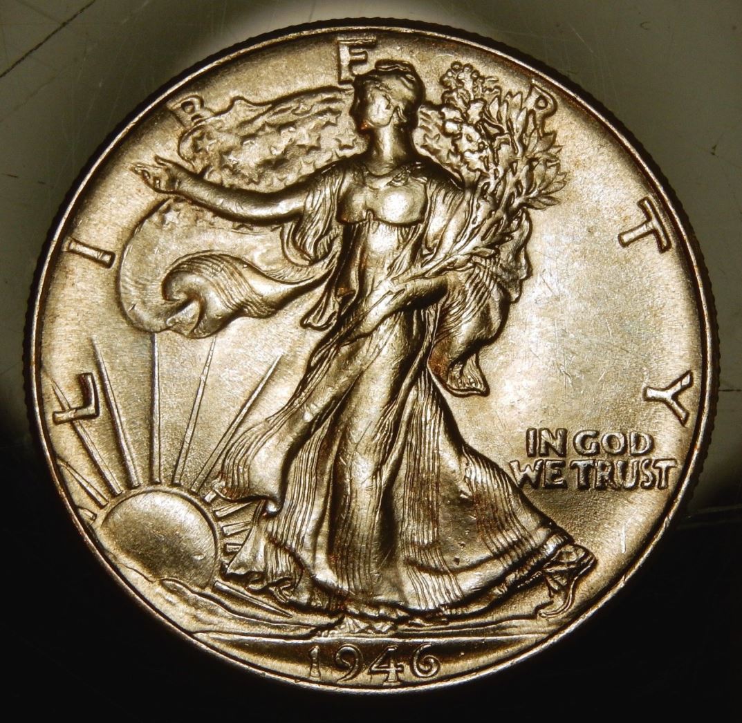 1946-Walking-Liberty-Half,-Unslabbed...last-One