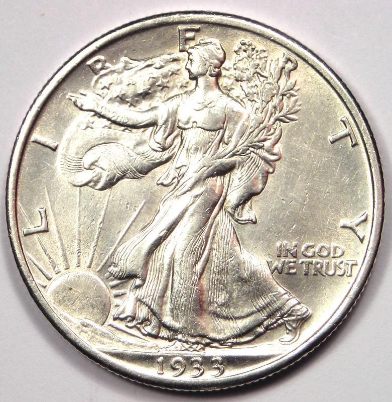 Walking-Liberty-Halves,-Which-Are-Cleaned?--1933-And-1935