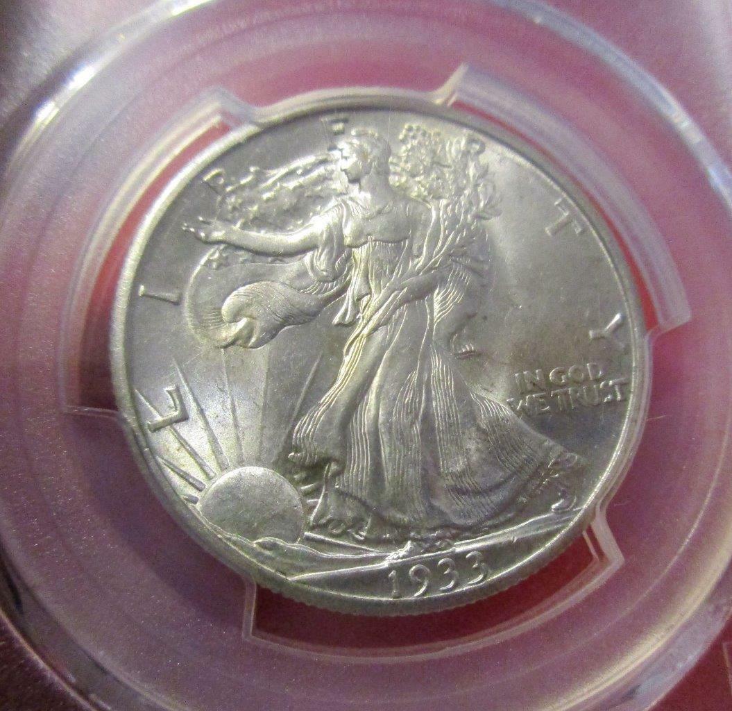 1933-S-Walking-Liberty,-Slabbed