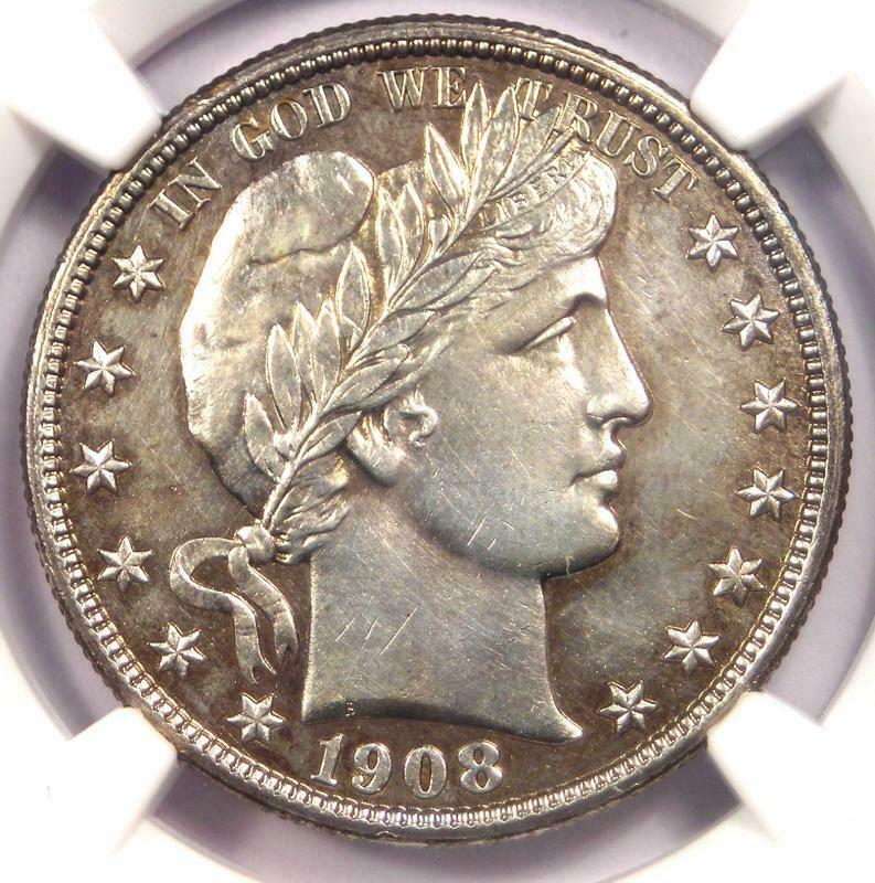 Guess-The-Grade,-Barber-Half,-1908-D,-Slabbed-NGC