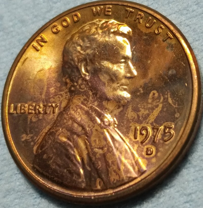 Uncirculated-1974-Lincoln-Cent-With-Scratchs-From-Philadelphia-Mint
