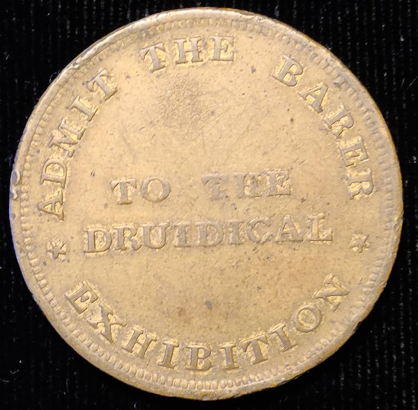 Druidical-Exhibition-Medal?---Admit-The-Barer---Please-Help-Identify