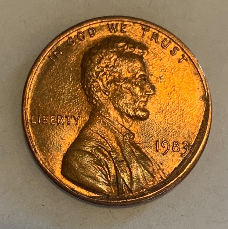 1983-Lincoln-Memorial-Cent-Zinc-Mint-Error-Or-Post-Mint-Damage?
