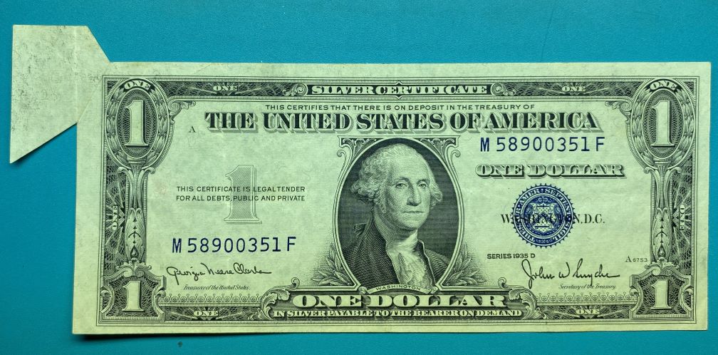 Series-1935-D-$1.00-Silver-Certificate-Error-Note