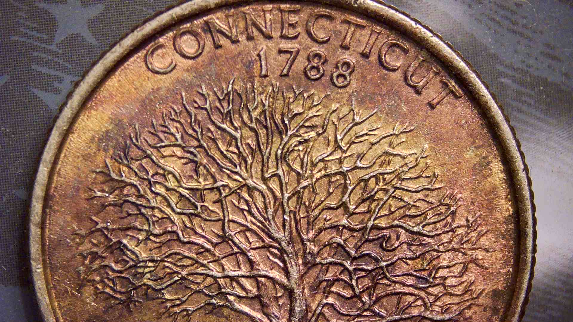1999-P-Connecticut-State-Quarter,-Improperly-Annealed
