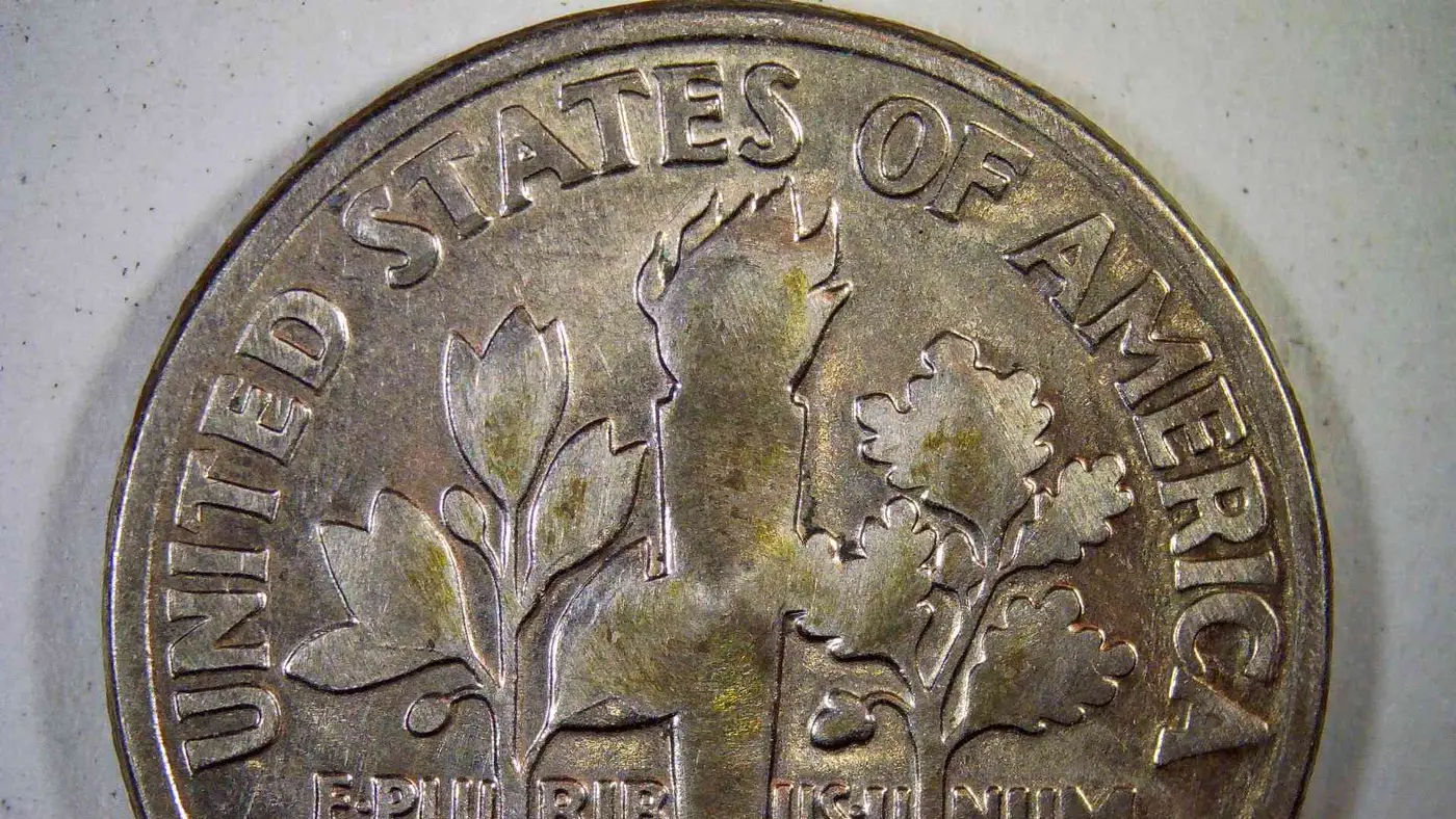 1996-D-Roosevelt-Dime,-Missing-His-Ear-/-RPM-/-DDO
