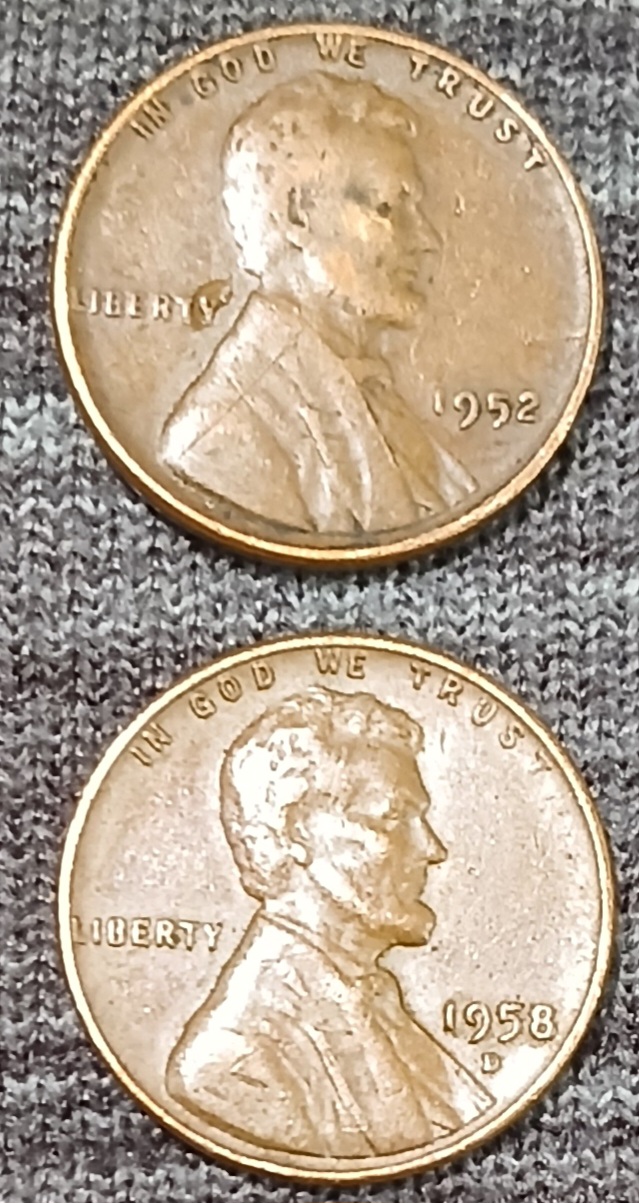 1952-No-Mint-And-1958-D-Wheat-Pennies