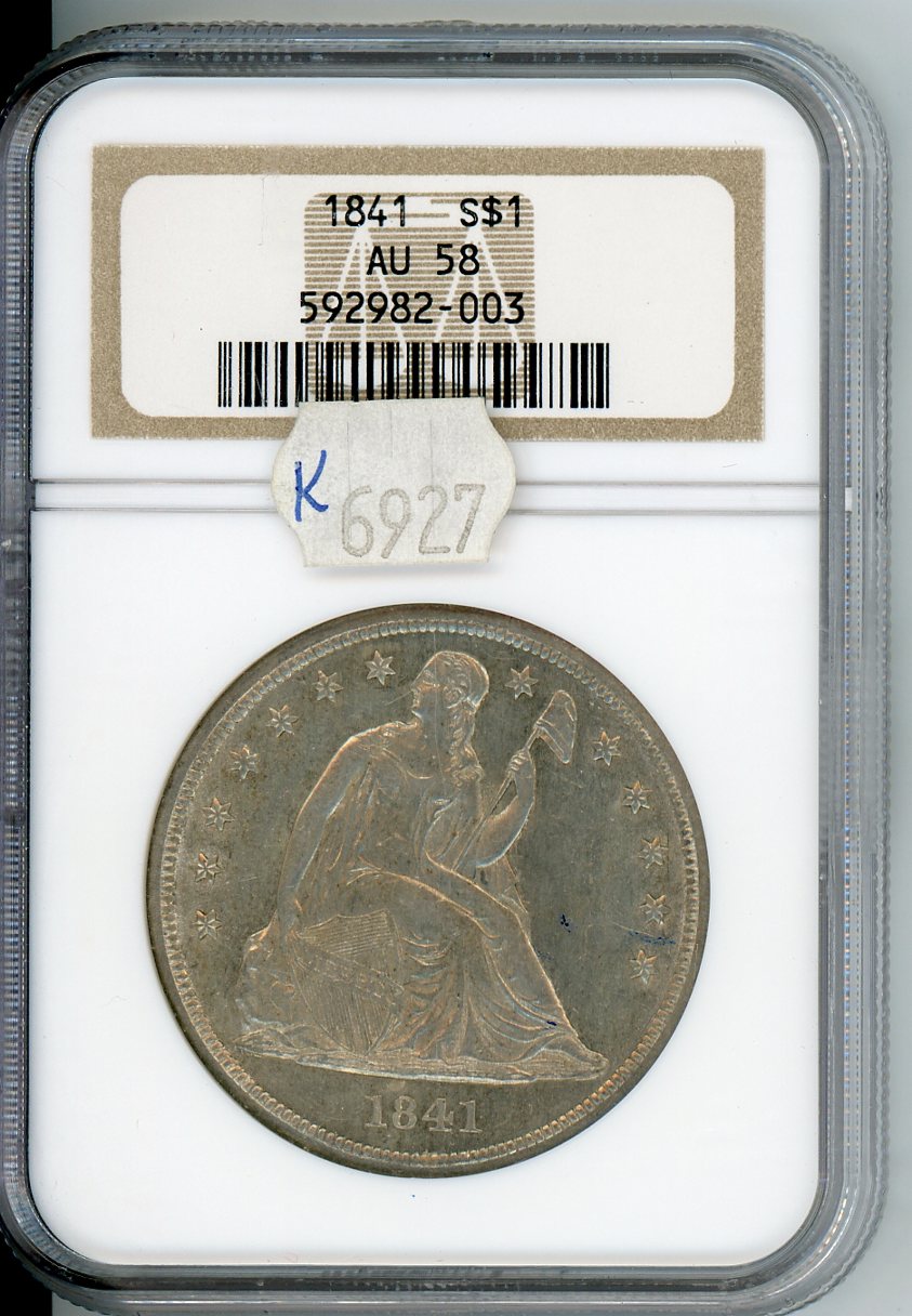New-Member-+-C001-1841-Seated-Liberty-Dollar