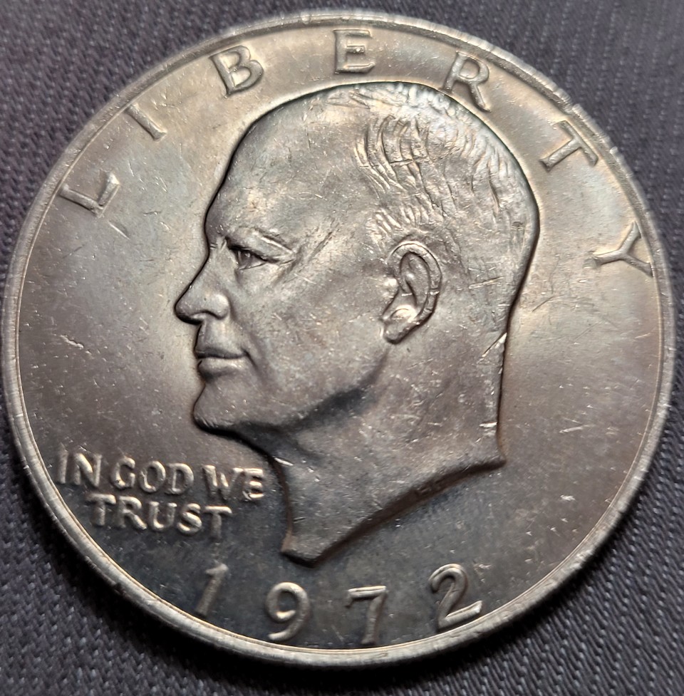 1972-Eisenhower-Dollar,-Type-2