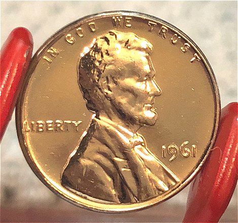 1961-Proof-Lincoln-Penny-Off-Metal?-Pattern?