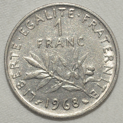 1968-Franc-Coin-Grading