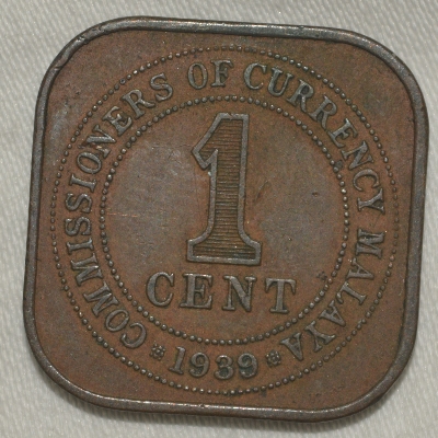 1939-1-Cent-Malaya-Coin-Grade