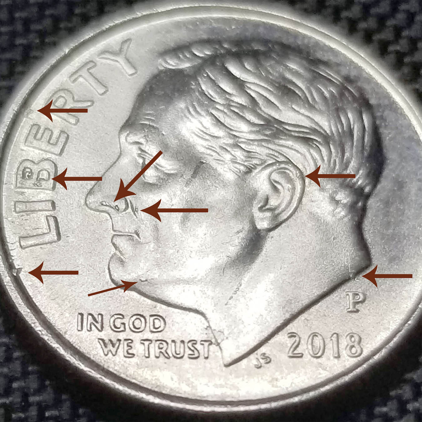2018-Dime-With-About-20-Die-Chips....