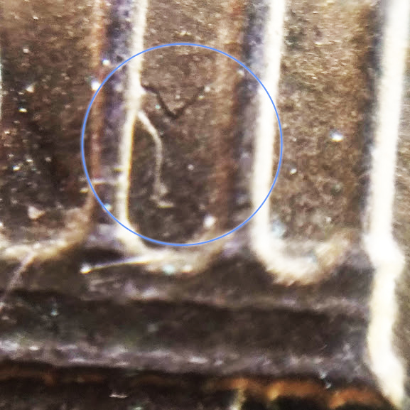 1983-Penny-With-Some-Die-Cracks-And-Something-