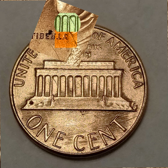 1983-Penny-With-Some-Die-Cracks-And-Something-
