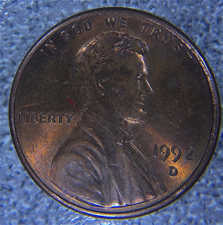 1992-D-Lincoln-Penny-Hub-Double-Or-DDO-&-DDR