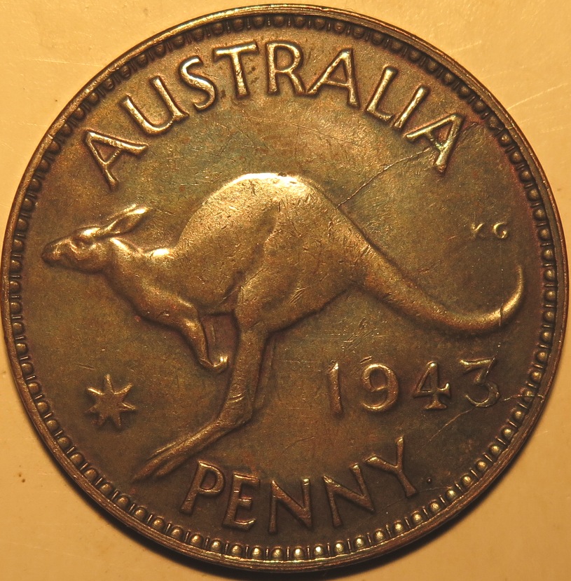 1943-Penny-OBV-Lamination-/-Rvs-Die-Cracks