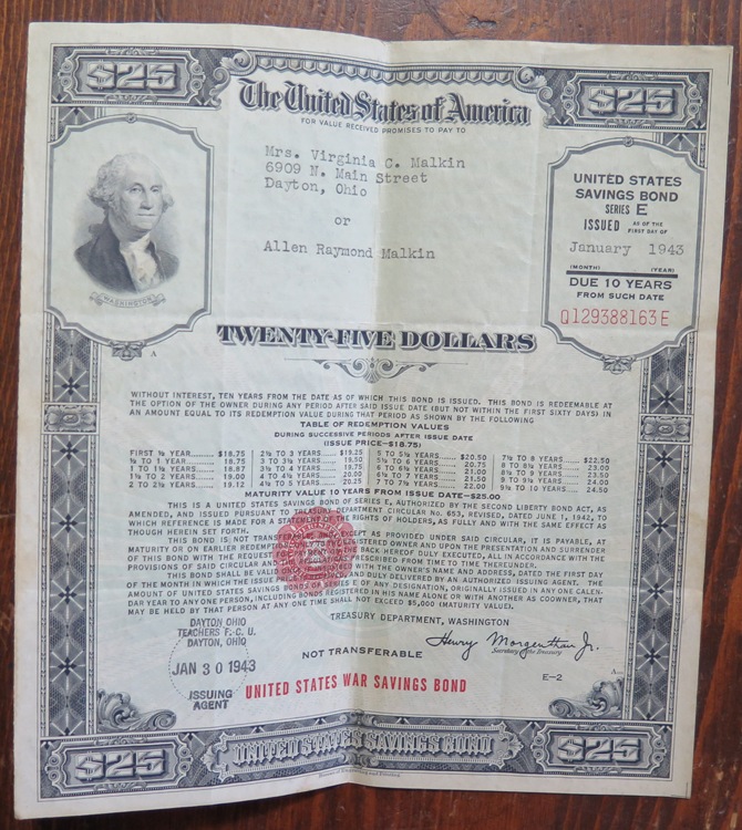 1943-$100-War-Bond---Worth-Keeping?