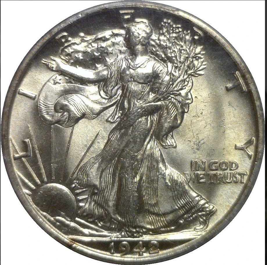 What's-Your-Opinion-On-The-Strike-Quality-Of-This-1942-S-Walking-Liberty-Half-MS-65?