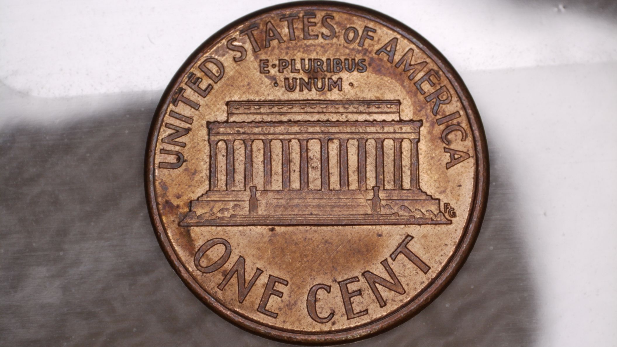 1991-Lincoln-Memorial-Penny.-Broken-Die-Ear-Lobe?