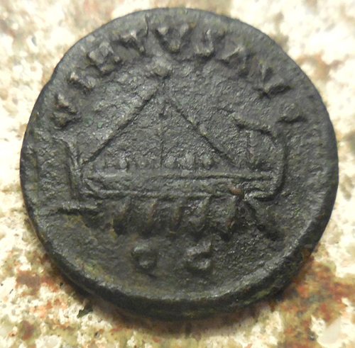 Allectus-Romano-British-Emperor-293-296-Ad-Galley-Quinarius