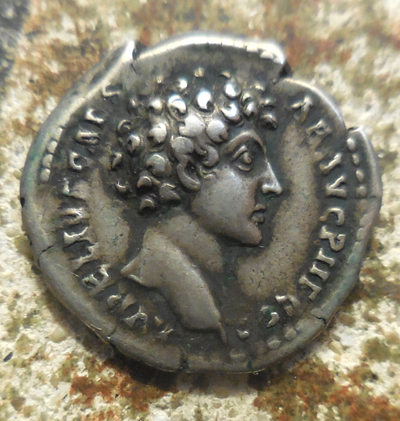 Marcus-Aurelius-Caesar-Silver-Denarius,-Logging-Images-Here-For-History