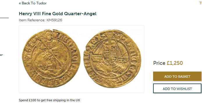 Henry-VIII-Fine-Gold-Quarter-Angel